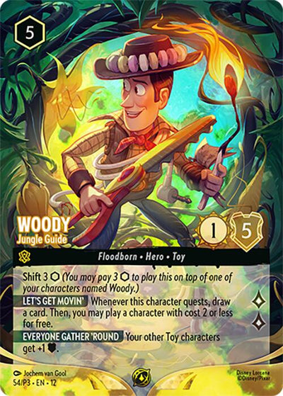 Woody - Jungle Guide (Store Championship) [DLPC-54] - [Disney Lorcana Promo Cards]