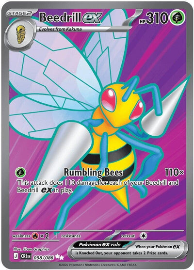 Beedrill ex (098/086) [ME04: Chaos Rising]