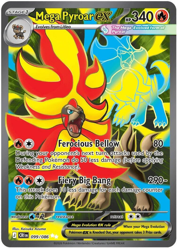 Mega Pyroar ex (099/086) [ME04: Chaos Rising]