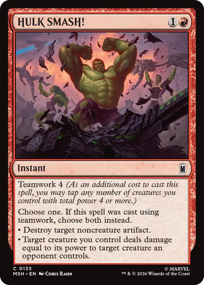 HULK SMASH! [MSH-135] - [Marvel Super Heroes] (English)