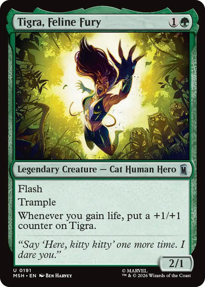 Tigra, Feline Fury [MSH-191] - [Marvel Super Heroes] (English)