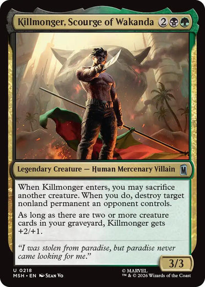 Killmonger, Scourge of Wakanda [MSH-218] - [Marvel Super Heroes] (English)