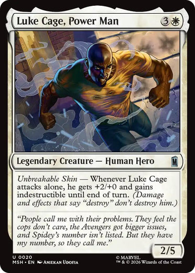Luke Cage, Power Man [MSH-20] - [Marvel Super Heroes] (English)