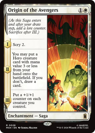 Origin of the Avengers [MSH-28] - [Marvel Super Heroes] (English)