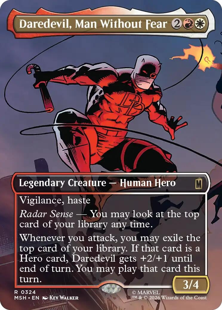 Daredevil, Man Without Fear (Borderless) (0324) (324) [Marvel Super Heroes]