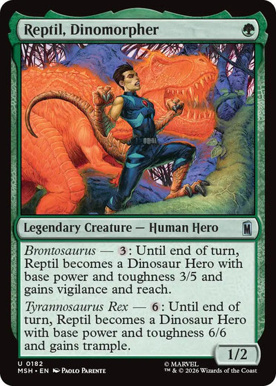 Reptil, Dinomorpher [MSH-182] - [Marvel Super Heroes] (English)