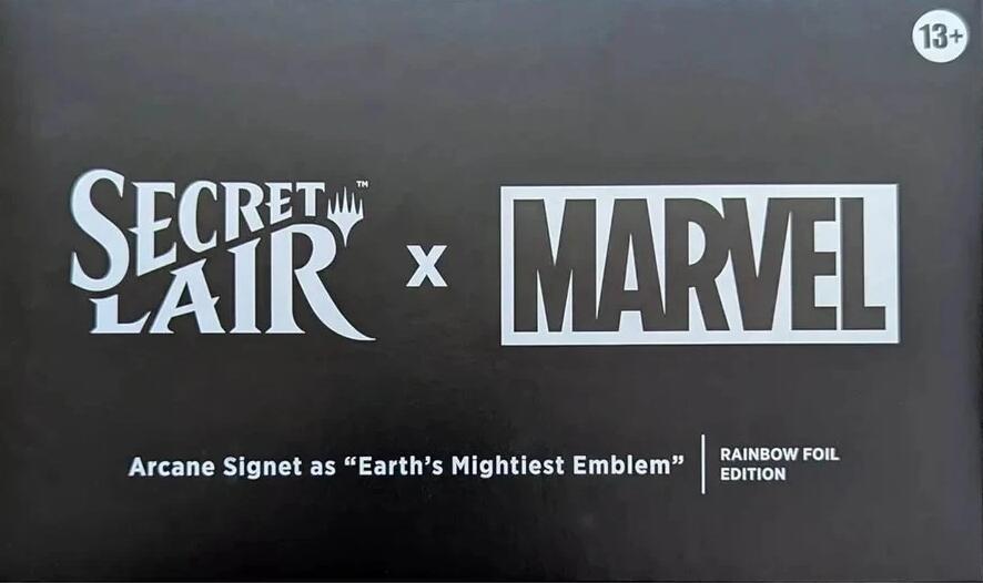 Secret Lair x Marvel: Arcane Signet as "Earth's Mightiest Emblem" - Rainbow Foil Edition