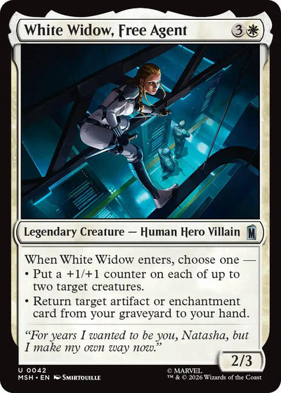 White Widow, Free Agent [MSH-42] - [Marvel Super Heroes] (English)