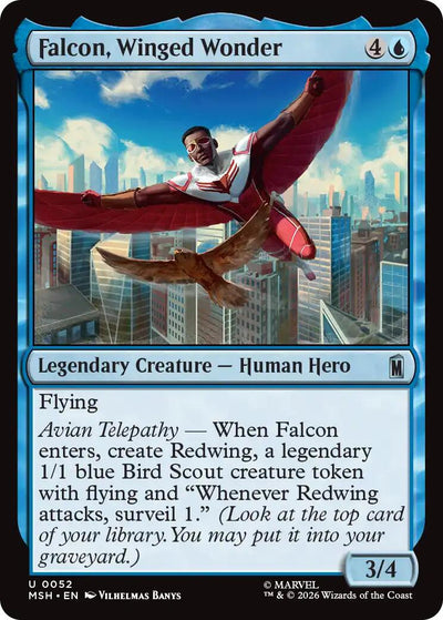 Falcon, Winged Wonder [MSH-52] - [Marvel Super Heroes] (English)