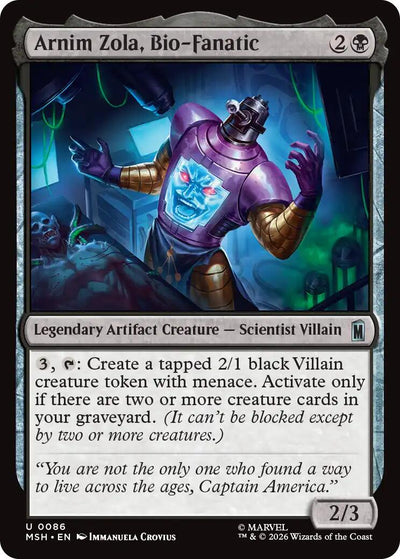 Arnim Zola, Bio-Fanatic [MSH-86] - [Marvel Super Heroes] (English)