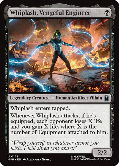 Whiplash, Vengeful Engineer [MSH-121] - [Marvel Super Heroes] (English)