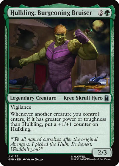 Hulkling, Burgeoning Bruiser [MSH-173] - [Marvel Super Heroes] (English)