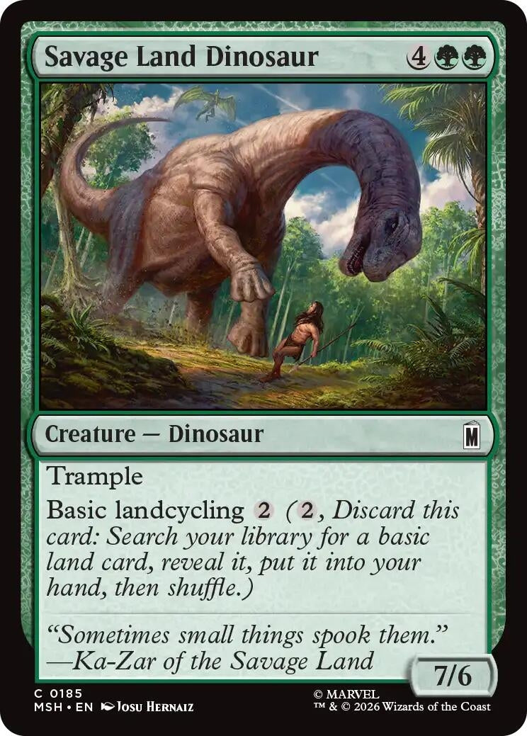 Savage Land Dinosaur (185) [Marvel Super Heroes]