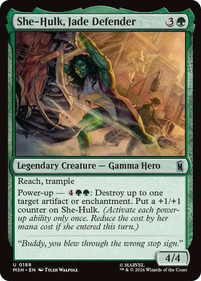 She-Hulk, Jade Defender [MSH-188] - [Marvel Super Heroes] (English)