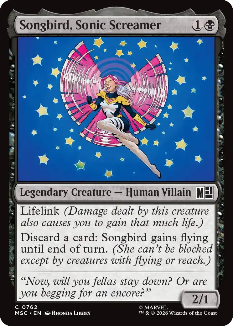 Songbird, Sonic Screamer (762) [Marvel Super Heroes]