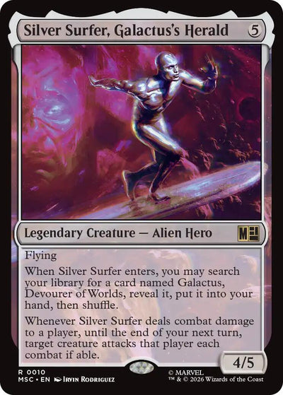 Silver Surfer, Galactus's Herald [MSC-10] - [Commander: Marvel Super Heroes] (English)