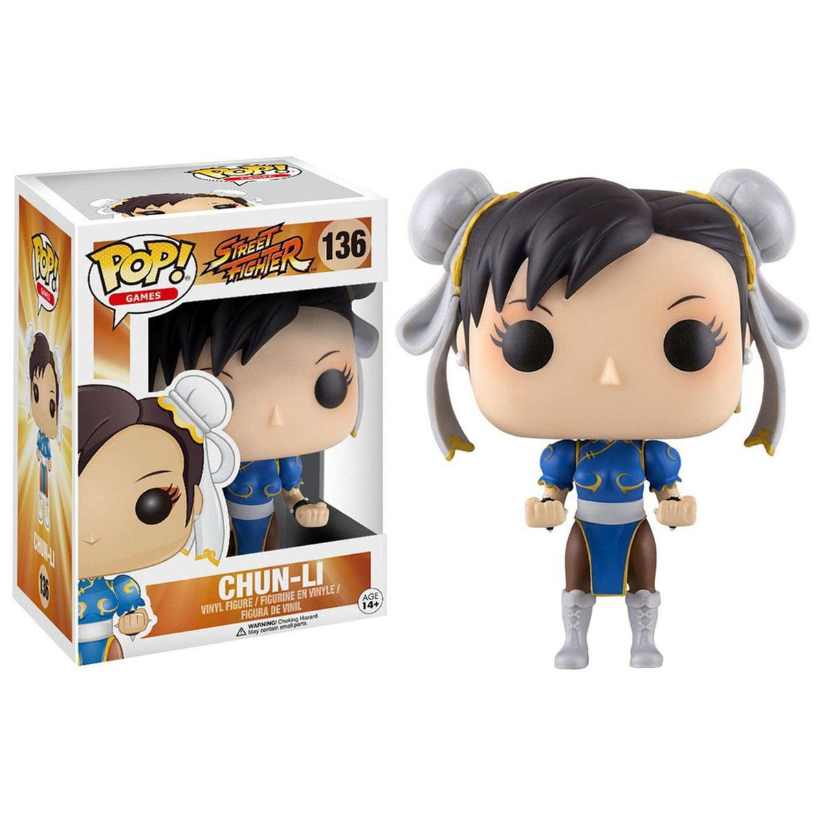 Funko Pop Games Street Fighter Chun-Li #136 Blue Outfit Vaulted Figure