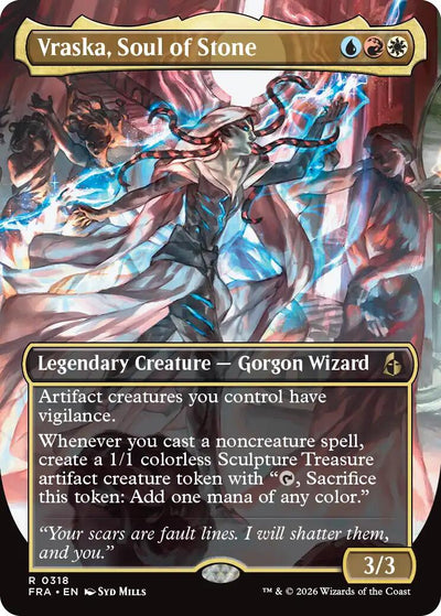 Vraska, Soul of Stone (Borderless) [FRA-318] - [Reality Fracture] (English)