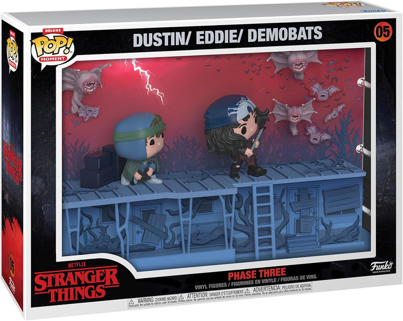 Funko POP! Moments Deluxe: Stranger Things - Dustin, Eddie and the Demobats - Phase Three