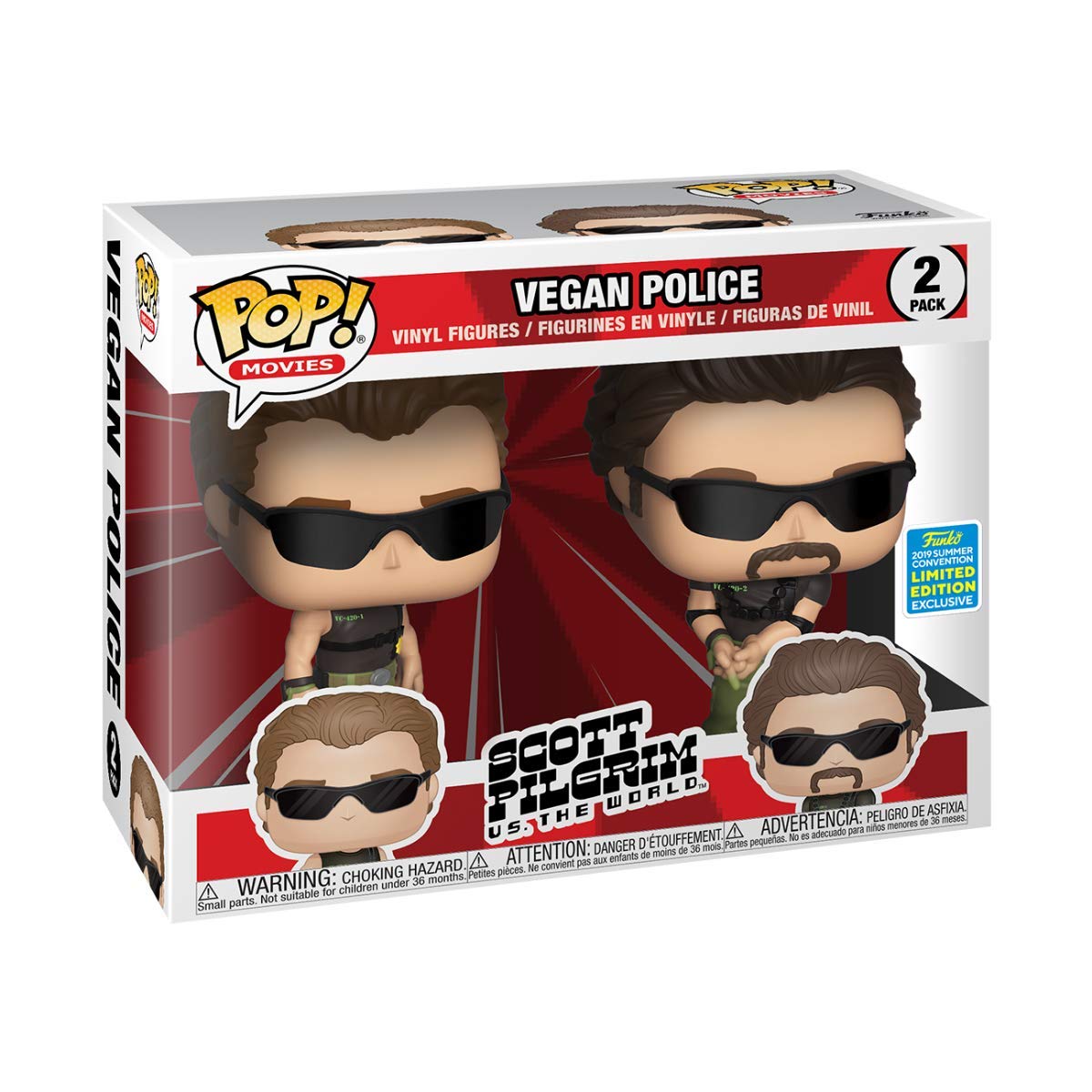 Funko Pop! Movies: Scott Pilgrim vs. the World – Vegan Police 2-Pack (2019 Convention Exclusive)