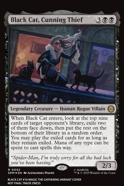 Black Cat #10 – Alessandra Pisano Magic: The Gathering Variant