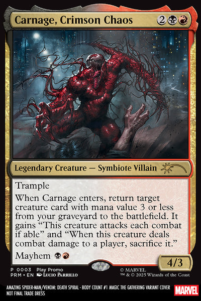 Amazing Spider-Man/Venom: Death Spiral – Body Count #1 – Lucio Parrillo Magic: The Gathering Variant