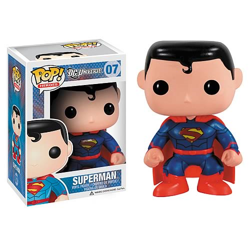 Funko Pop! DC Heroes: Superman New 52 #07 — PREVIEWS Exclusive — packaging stock image