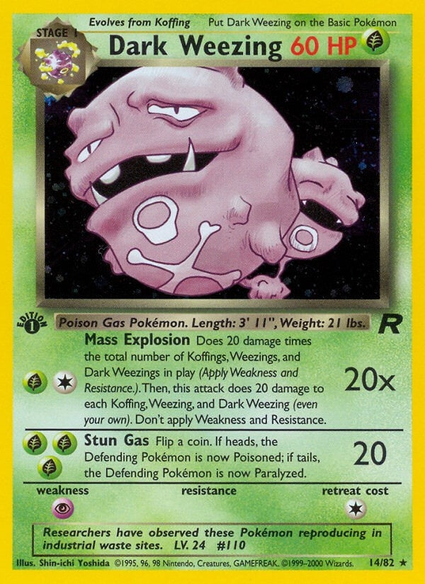 Image for Dark Weezing (14) (14/82) [Team Rocket] - Pokemon