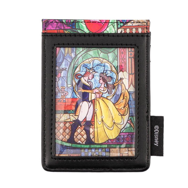 Disney Loungefly Cardholder Wallet - Disney Castle Series - Beauty and the Beast Belle