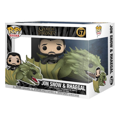 Funko Pop! Rides Game of Thrones Jon Snow with Rhaegal #67 in box