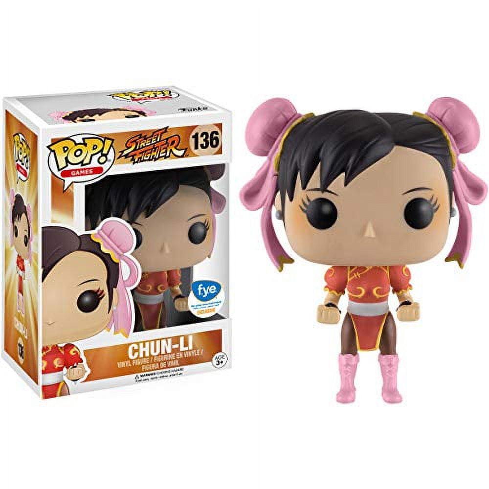 Funko Pop Games Street Fighter Chun-Li Red #136 FYE Exclusive Vaulted