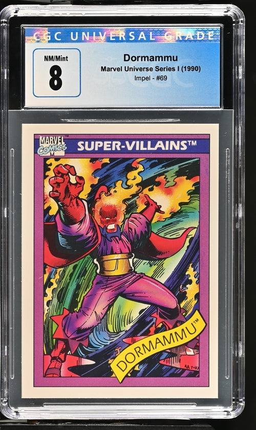 1990 Impel Marvel Universe Dormammu #69 CGC 8 NM/Mint Super-Villains