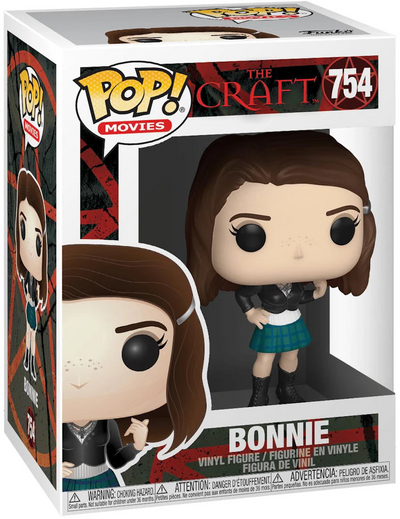Funko Pop! Movies vinyl figure of Bonnie from The Craft, number 754, shown in its original window box packaging against a white background.
