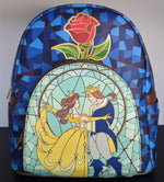 Loungefly Disney Beauty and the Beast Stained-Glass Window Mini Backpack – Entertainment Earth Exclusive