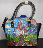 Loungefly Disney Beauty and the Beast – Belle Castle Series Crossbody Bag