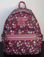 Loungefly Disney The Nightmare Before Christmas – Jack and Sally Hearts Mini Backpack (Entertainment Earth Exclusive)