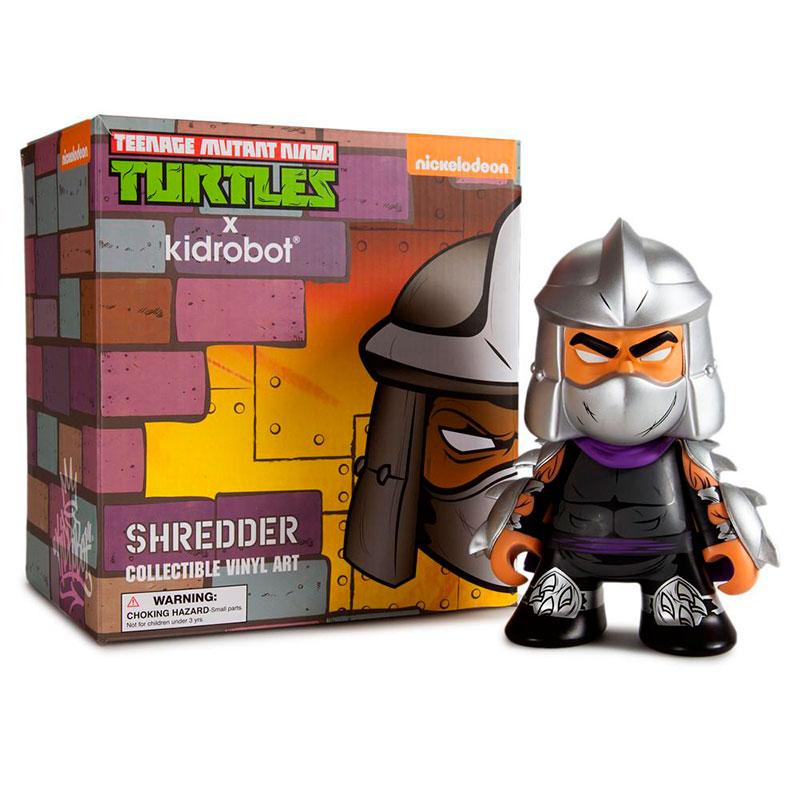 Kidrobot TMNT Shredder 7" Gray Purple Vinyl Art Figure Ninja Turtles