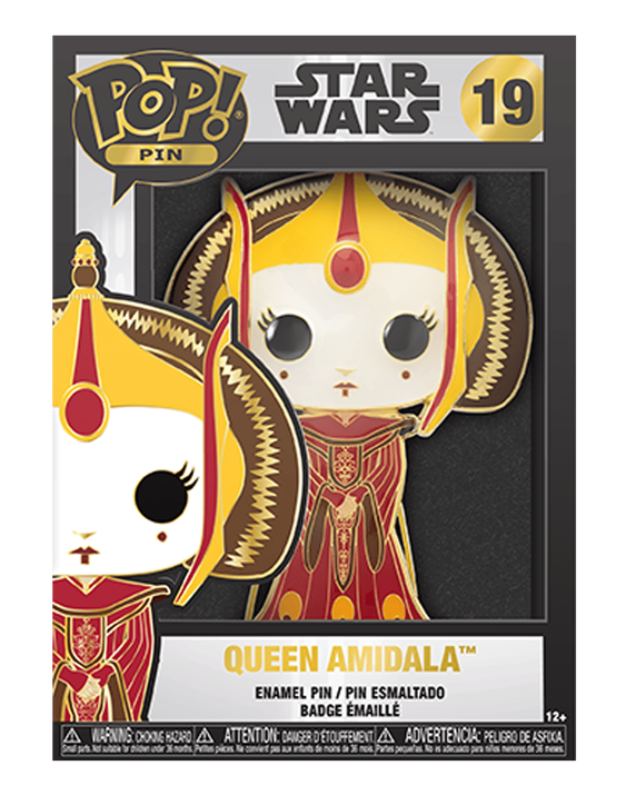 Funko POP! Pins: Star Wars Queen Amidala Large Enamel Pin #19