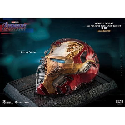 Beast Kingdom Master Craft – Avengers: Endgame Iron Man Mark 50 Battle-Damaged Helmet MC-038
