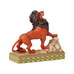 Jim Shore Disney Traditions Scar Preening Predator figurine rear view