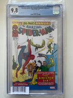 Amazing Spider-Man Annual: Facsimile Edition #1 – Steve Ditko Cover – CGC 9.8, certificate 4176827182, original slab photograph