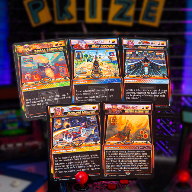Secret Lair Arcade Racers card set