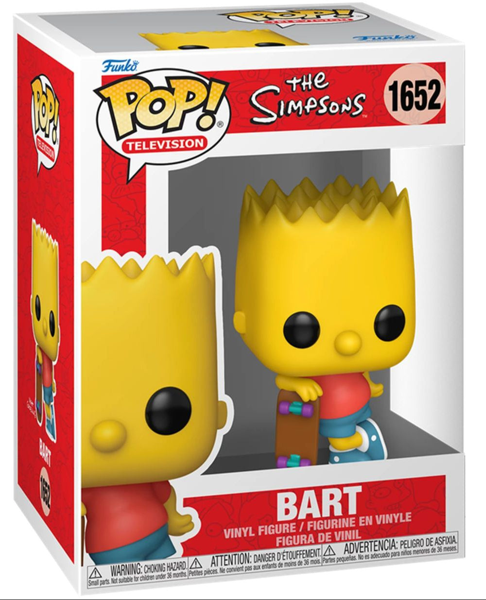 Funko Pop! The Simpsons Bart with Skateboard #1652 boxed