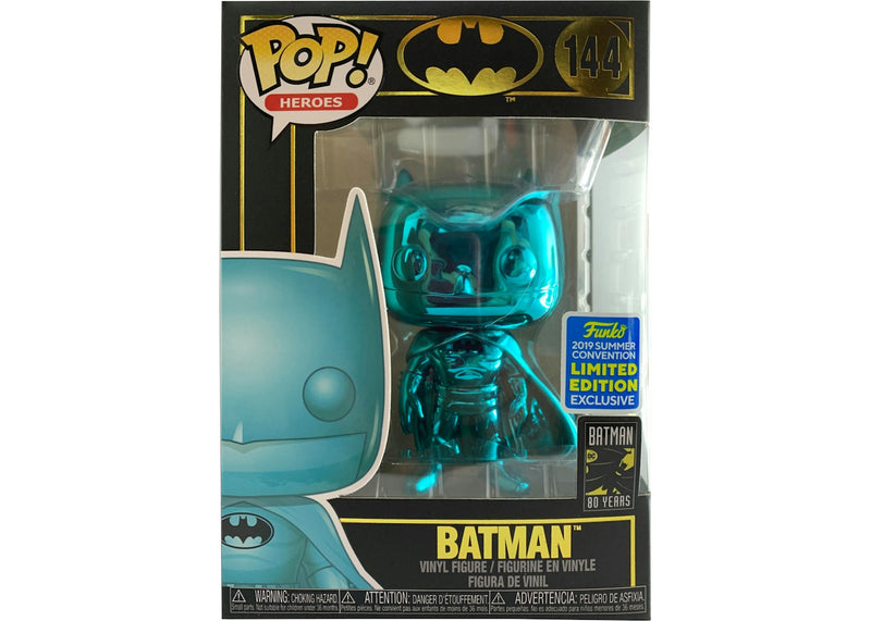Funko Pop! Batman Teal Chrome #144 boxed