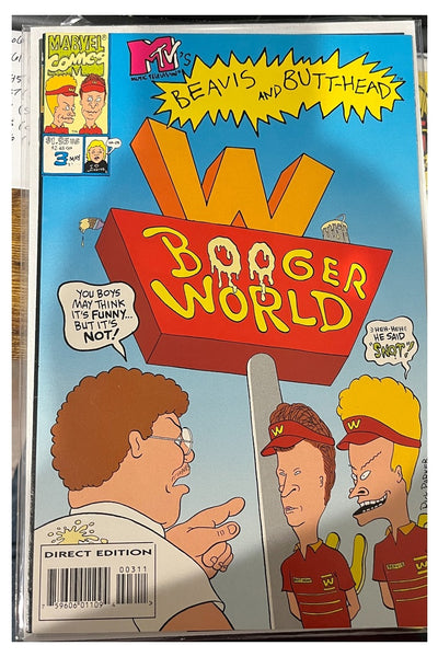 Beavis and Butt-Head #3 Marvel Comics May 1994 cover