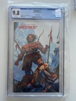 BRZRKR #2 Dan Mora Second Printing CGC 9.8 certification 3923621001 – original slab photograph