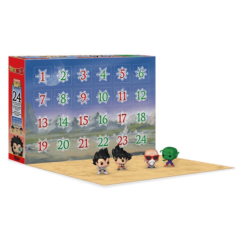 Funko Pocket Pop Dragon Ball Z 24 day advent calendar manufacturer stock image