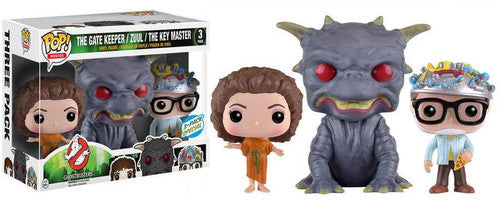 Funko Pop Ghostbusters Gatekeeper Zuul and Key Master Walmart exclusive three-pack
