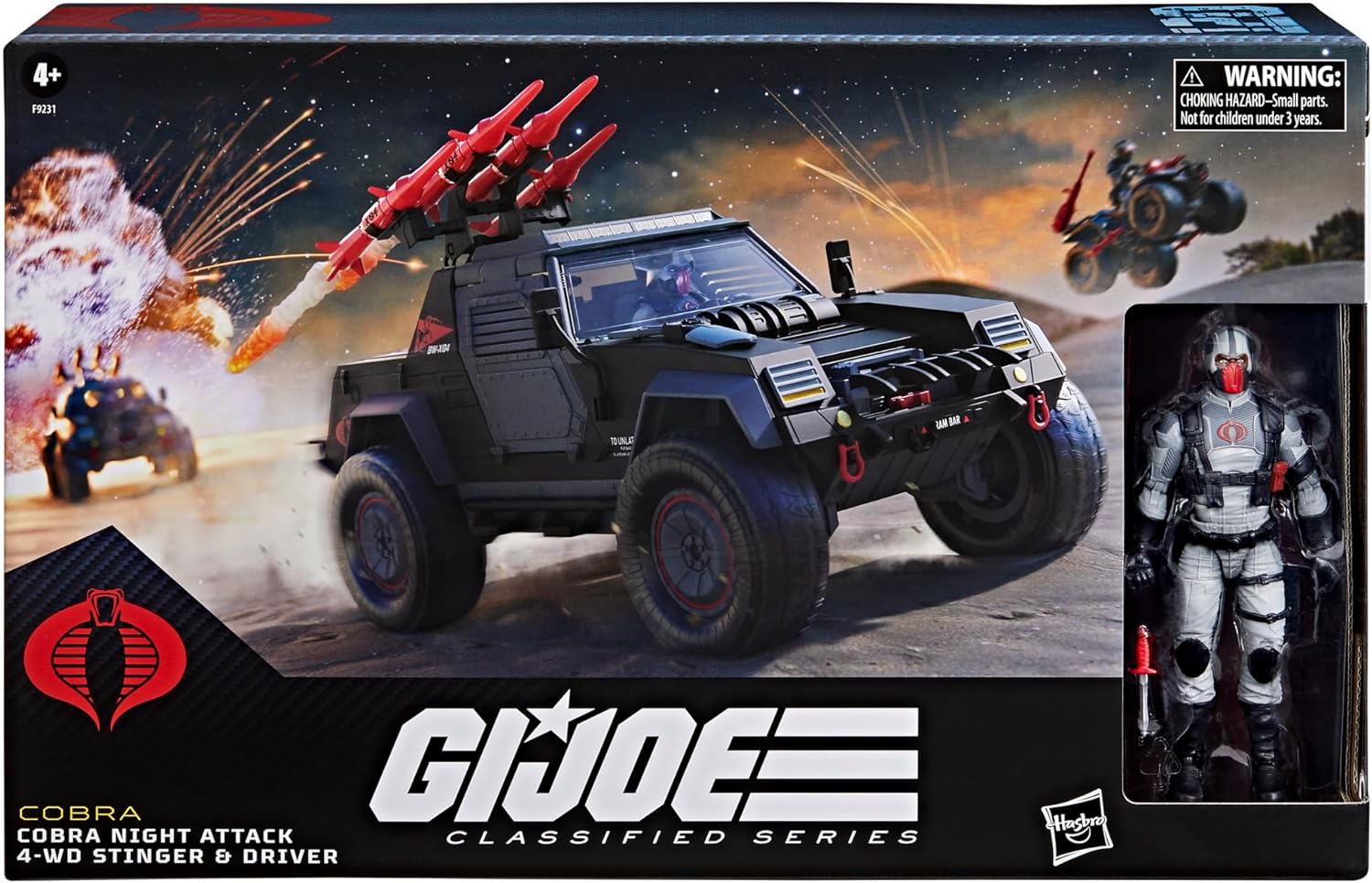 G.I. Joe Classified Series Cobra Night Attack 4-WD Stinger & Driver