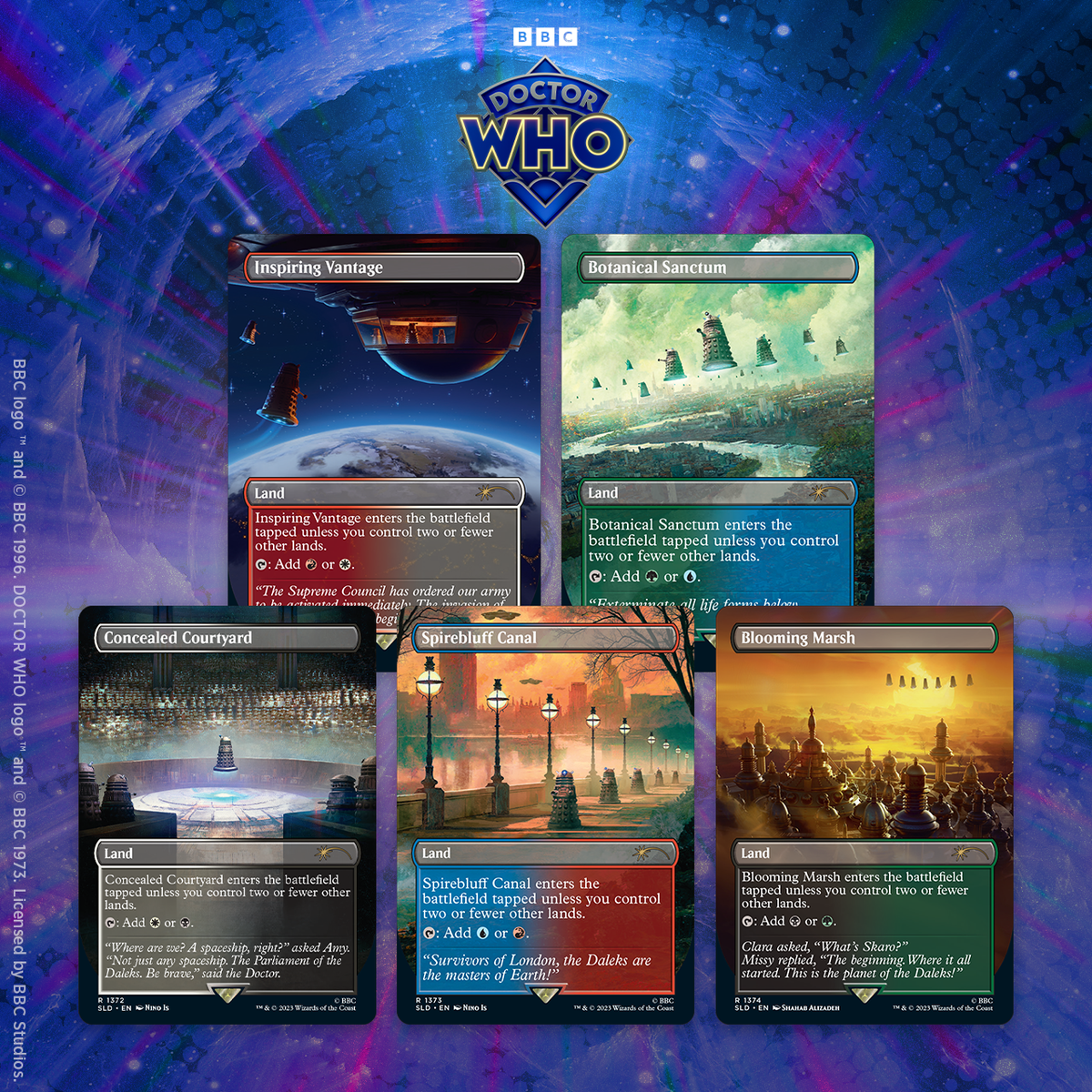 Secret Lair Doctor Who The Dalek Lands card set